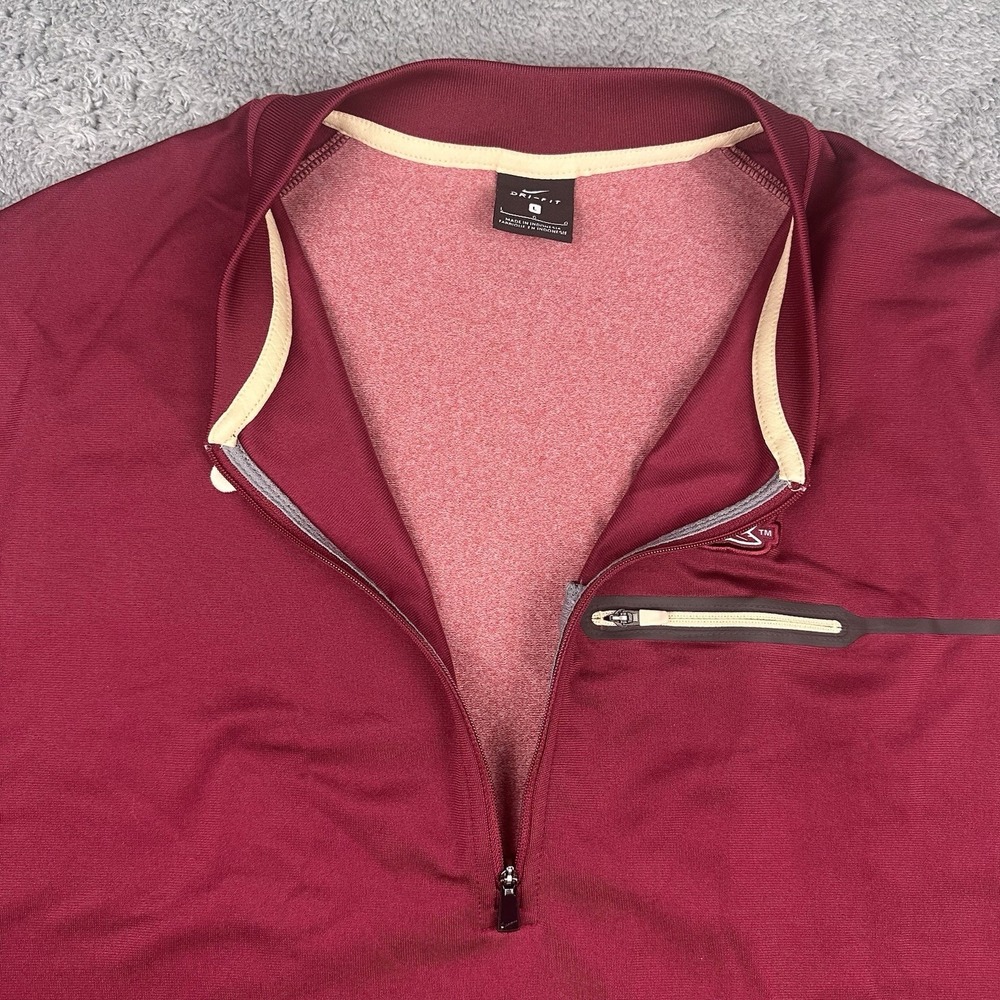 Nike Florida State Seminoles Pullover Mens Large Dri-Fit 1/4‎ Zip Long Sleeve - Picture 3 of 8